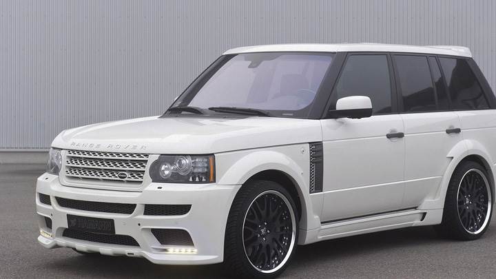 Side Pose Of Hamann Range Rover 5.0i V8 Supercharged In White